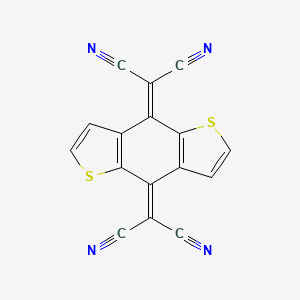molecular formula C16H4N4S2 B3212121 2,2'-(Benzo[1,2-b CAS No. 109573-90-2