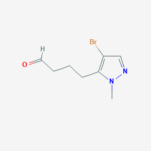4-(4-bromo-1-methyl-1H-pyrazol-5-yl)butanal