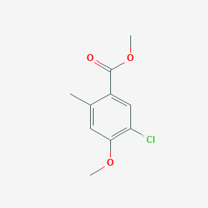 molecular formula C10H11ClO3 B3212228 methyl 5-chloro-4-methoxy-2-methylbenzoate CAS No. 109803-48-7