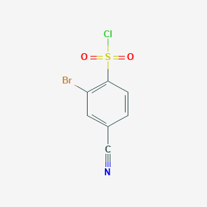 2-Bromo-4-cyanobenzene-1-sulfonyl chloride