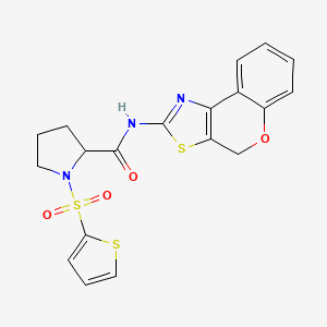 N-(4H-chromeno[4,3-d]thiazol-2-yl)-1-(thiophen-2-ylsulfonyl)pyrrolidine-2-carboxamide