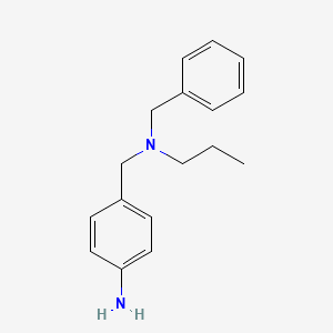 molecular formula C17H22N2 B3212303 4-{[Benzyl(propyl)amino]methyl}aniline CAS No. 1099073-00-3