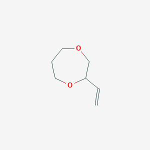 molecular formula C7H12O2 B3212451 2-Ethenyl-1,4-dioxepane CAS No. 110129-45-8