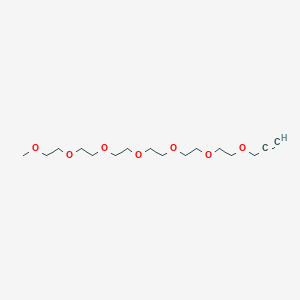 molecular formula C16H30O7 B3212470 mPEG6-Propyne CAS No. 1101668-44-3