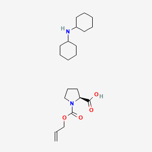 molecular formula C21H36N2O4 B3212893 Dicyclohexylamine ((allyloxy)carbonyl)-l-prolinate CAS No. 110637-45-1