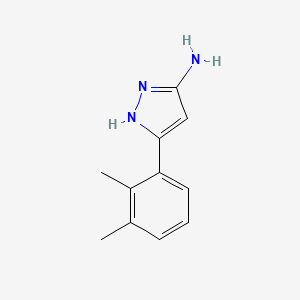 molecular formula C11H13N3 B3212919 3-(2,3-dimethylphenyl)-1H-pyrazol-5-amine CAS No. 1107061-07-3