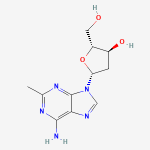 molecular formula C11H15N5O3 B3213012 2-Methyl-2'-deoxyadenosine CAS No. 110952-90-4