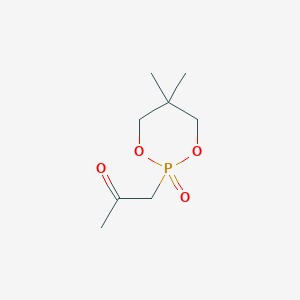 molecular formula C8H15O4P B3213019 2-Acetonyl-5,5-dimethyl-2-oxo-1,3,2-dioxaphosphorinane CAS No. 111011-80-4