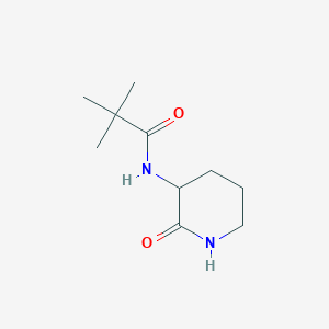 molecular formula C10H18N2O2 B3213025 N-(2-oxopiperidin-3-yl)pivalaMide CAS No. 1110662-33-3