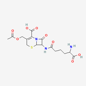 molecular formula C16H21N3O8S B3213047 Cephalosporin C CAS No. 11111-12-9