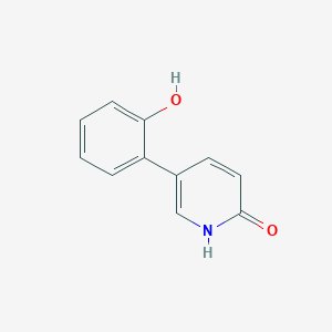 molecular formula C11H9NO2 B3213048 5-(2-Hydroxyphenyl)pyridin-2-ol CAS No. 1111102-89-6