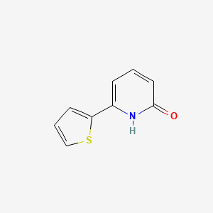 molecular formula C9H7NOS B3213087 6-(Thiophen-2-yl)pyridin-2(1H)-one CAS No. 1111114-71-6