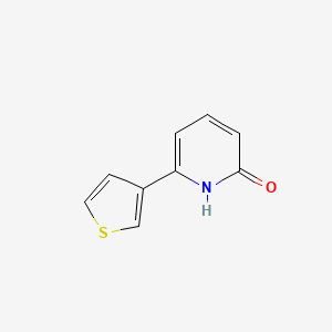 molecular formula C9H7NOS B3213093 6-(Thiophen-3-yl)pyridin-2(1H)-one CAS No. 1111114-72-7