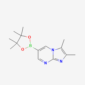 B3213116 2,3-Dimethyl-6-(4,4,5,5-tetramethyl-1,3,2-dioxaborolan-2-yl)imidazo[1,2-a]pyrimidine CAS No. 1111638-08-4