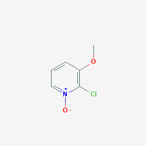 molecular formula C6H6ClNO2 B3213208 Pyridine, 2-chloro-3-methoxy-, 1-oxide CAS No. 111301-97-4