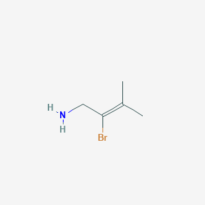 molecular formula C5H10BrN B3213248 2-Bromo-3-methylbut-2-en-1-amine CAS No. 111463-45-7