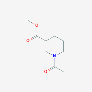 molecular formula C9H15NO3 B3213259 methyl 1-acetylpiperidine-3-carboxylate CAS No. 111479-16-4