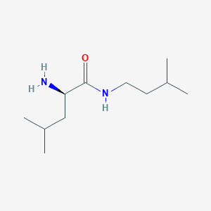 molecular formula C11H24N2O B3213286 Pentanamide, 2-amino-4-methyl-N-(3-methylbutyl)-, (R)- CAS No. 111507-07-4