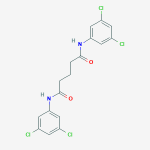 molecular formula C17H14Cl4N2O2 B321330 N,N'-bis(3,5-dichlorophenyl)pentanediamide 