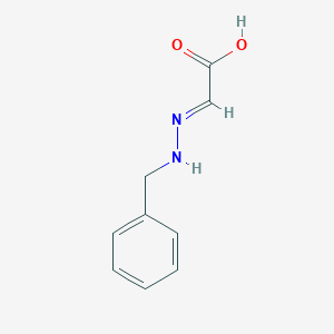 molecular formula C9H10N2O2 B3213333 Acetic acid, [(phenylmethyl)hydrazono]- CAS No. 111574-78-8