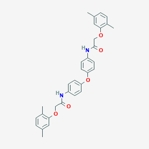 molecular formula C32H32N2O5 B321336 2-(2,5-dimethylphenoxy)-N-[4-(4-{[(2,5-dimethylphenoxy)acetyl]amino}phenoxy)phenyl]acetamide 
