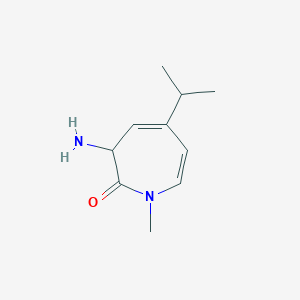 molecular formula C10H16N2O B3213384 2H-Azepin-2-one, 3-amino-1,3-dihydro-1-methyl-5-(1-methylethyl)- CAS No. 1116394-87-6