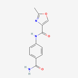 N-(4-Carbamoylphenyl)-2-methyloxazole-4-carboxamide
