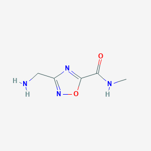 3-(aminomethyl)-N-methyl-1,2,4-oxadiazole-5-carboxamide