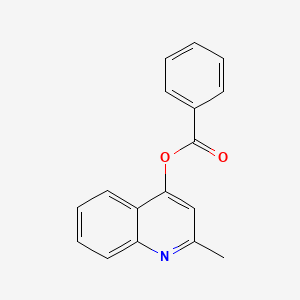 molecular formula C17H13NO2 B3213485 2-Methylquinolin-4-yl benzoate CAS No. 111947-01-4