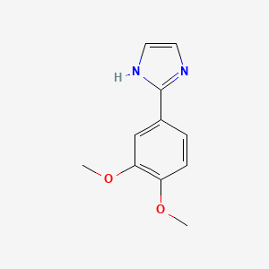 molecular formula C11H12N2O2 B3213497 2-(3,4-Dimethoxyphenyl)imidazole CAS No. 1119531-20-2