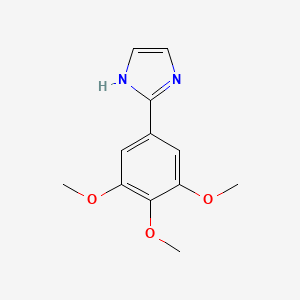 molecular formula C12H14N2O3 B3213498 2-(3,4,5-Trimethoxyphenyl)imidazole CAS No. 1119531-23-5