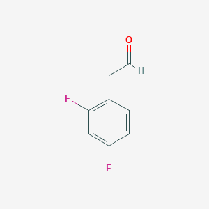 molecular formula C8H6F2O B3213521 2-(2,4-Difluorophenyl)acetaldehyde CAS No. 111991-18-5