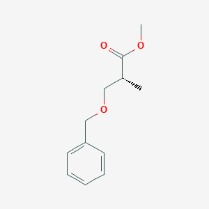 molecular formula C12H16O3 B3213551 methyl (2r)-3-(benzyloxy)-2-methylpropanoate CAS No. 112068-34-5