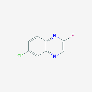 molecular formula C8H4ClFN2 B3213558 6-Chloro-2-fluoroquinoxaline CAS No. 112080-05-4