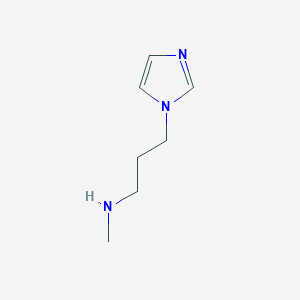 molecular formula C7H13N3 B3213560 [3-(1H-imidazol-1-yl)propyl](methyl)amine CAS No. 112086-54-1