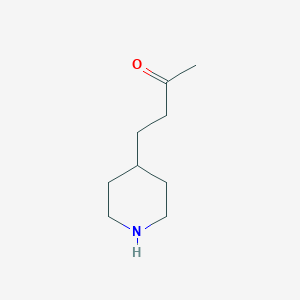 molecular formula C9H17NO B3213640 4-(Piperidin-4-yl)butan-2-one CAS No. 1122597-40-3
