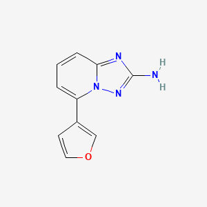 B3213698 5-(Furan-3-yl)-[1,2,4]triazolo[1,5-a]pyridin-2-amine CAS No. 1124382-62-2