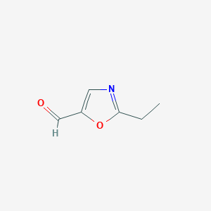 molecular formula C6H7NO2 B3213765 2-Ethyl-oxazole-5-carbaldehyde CAS No. 1126634-01-2