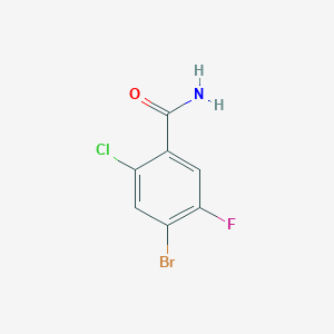 molecular formula C7H4BrClFNO B3213781 2-chloro-4-bromo-5-fluorobenzamide CAS No. 1126779-31-4