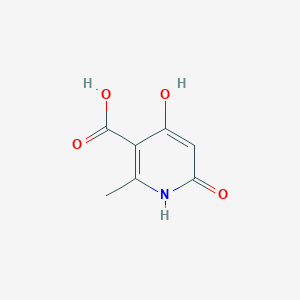 molecular formula C7H7NO4 B3213790 4,6-Dihydroxy-2-methylnicotinic acid CAS No. 1127-47-5