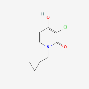 3-Chloro-1-(cyclopropylmethyl)-4-hydroxypyridin-2(1H)-one