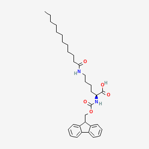 L-Lysine, N2-[(9H-fluoren-9-ylmethoxy)carbonyl]-N6-(1-oxododecyl)-