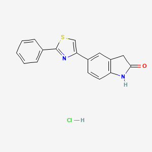5-(2-Phenylthiazol-4-yl)indolin-2-one hydrochloride