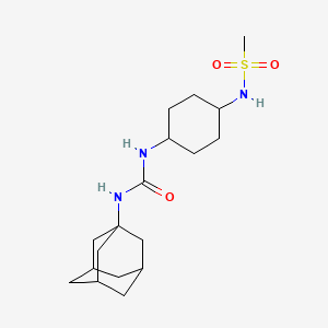 molecular formula C18H31N3O3S B3213887 n-(4-(3-(Adamantan-1-yl)ureido)cyclohexyl)methanesulfonamide CAS No. 1130752-89-4