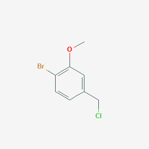 molecular formula C8H8BrClO B3213894 1-Bromo-4-(chloromethyl)-2-methoxybenzene CAS No. 113081-49-5