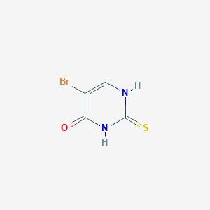 molecular formula C4H3BrN2OS B3213925 5-Bromo-2-thiouracil CAS No. 113138-12-8
