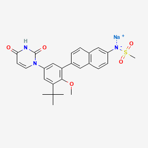 molecular formula C26H26N3NaO5S B3214004 Dasabuvir sodium CAS No. 1132940-11-4