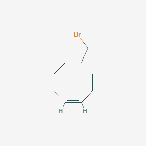 molecular formula C9H15Br B3214032 5-(Bromomethyl)cyclooct-1-ene CAS No. 113358-30-8