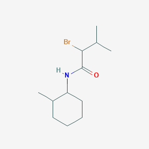 molecular formula C12H22BrNO B3214102 2-bromo-3-methyl-N-(2-methylcyclohexyl)butanamide CAS No. 1134723-91-3