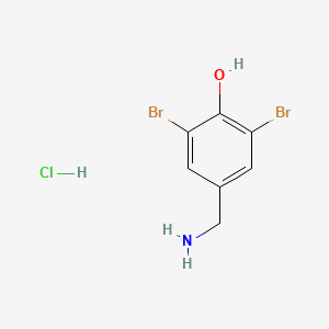 molecular formula C7H8Br2ClNO B3214122 3,5-Dibromo-4-hydroxybenzylamine hydrochloride CAS No. 1134950-89-2